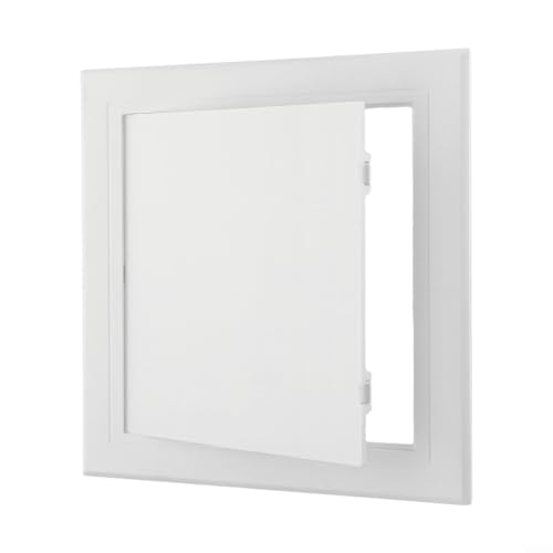 ABS Zugangsplatte weiß Revisionstür Öffnungsklappe Abdeckplatte für Decken-Wand-Wartung mehrere Größen für Sanitär-, elektrische HVAC-Systeme (120 x 120 mm) von Yuanpgky