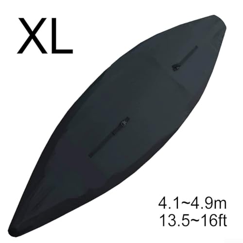 Abdeckung für Kanu und Paddelbrett, wasserdicht, für Lagerung im Freien, für 1,8 bis 4,6 m Kajaks, Oxford-Gewebe (XL) von Yuanpgky