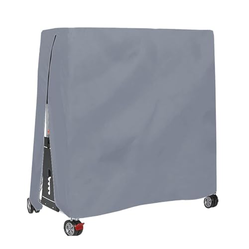 Allwetter-Tischtennisabdeckung aus wasserdichtem 210D-Oxford-Tuch mit winddichtem Design, zum Schutz von Outdoor-Tischen vor Regen, Schnee, Staub und Sonne (Grau) von Yuanpgky
