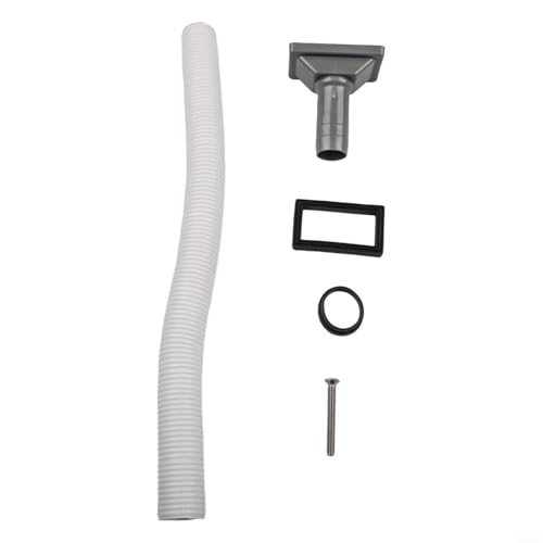 Aufwärts rechteckiger Überlaufrohrkopf Küchenspüle Abtropfgestell Waschbecken Zubehör PP Material grau für verschiedene Ablaufkonfigurationen von Yuanpgky