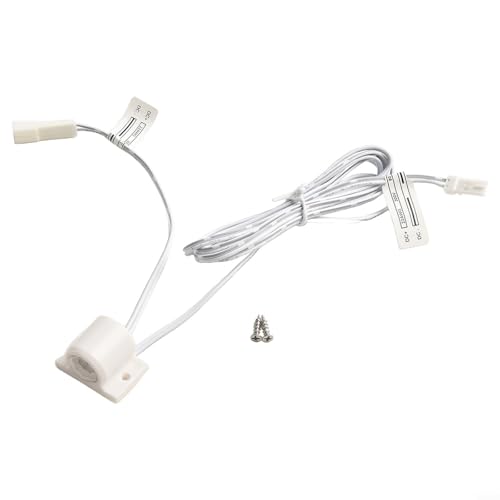 Automatischer DC 12 V einstellbarer PIR-Infrarot-Bewegungsmelderschalter für LED-Lichtstreifen, 2 A Ausgang, 30 Sekunden Verzögerung, menschliche Körperinduktion für Schrank, Treppe, (weiß) von Yuanpgky