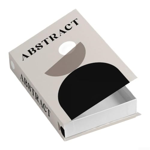 Dekorative Aufbewahrungsbox für gefälschte Bücher mit Fach für Zuhause oder Büro, Faux Book Ornament für Bücherregal, Schreibtisch oder Couchtisch (FH-25) von Yuanpgky