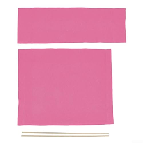 Efficient Director Chair Cover Set Canvas Replacement Slipcovers with Wooden Supports (Pink) von Yuanpgky