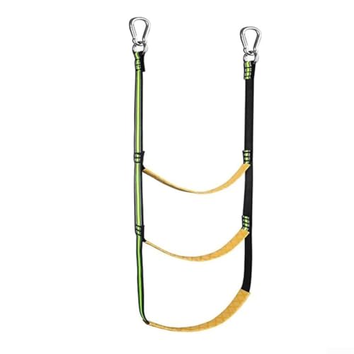 Faltbare Marine-Seilleiter, 3/4/5 Stufen, Edelstahl-Haken, Schlauchboot, Kajak, Motorboot, Boarding-Leiter, tragbare Nylon-Konstruktion für aufblasbare Boote, Kanufahren (3 Stufen) von Yuanpgky