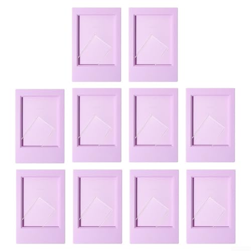 For Durable Mini Photo Frames for Fujifilm For Instax 10 Pack with Clear Protective Film for Image Preservation (Purple) von Yuanpgky