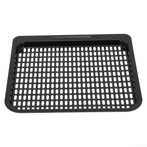 Fritteuse Backblech Mesh Backrost Air Fryer Tray Carbon Steels Antihaft Air Fryer Tray mit Abnehmbarem Gitterrost Ölablassboden Ofenfest Spülmaschinenfest von Yuanpgky