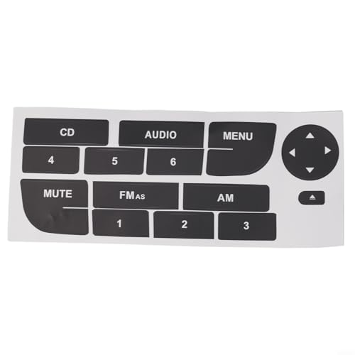 Für Fiat Grand Punto Front-Radioknopf-Reparatur-Aufkleber, matt, schwarz, entworfen, um Tastenverschleiß zu reparieren und die Beleuchtung der Schalttafel zu erhalten von Yuanpgky