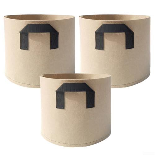 Gardener's Vlies-Pflanzbeutel mit Griffen, perfekt für Kartoffeln, Tomaten und für die Gemüsepflege (1,5 Liter) von Yuanpgky