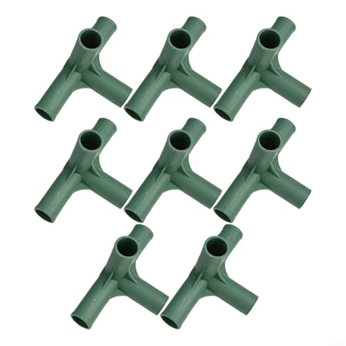 Gewächshaus-Rahmenverbinder, 19 mm, robuste Pflanzenstützgelenkhalterungen, Kunststoff-Gartenstruktur-Rohrverschraubungen, für Gewächshausbau (4#) von Yuanpgky