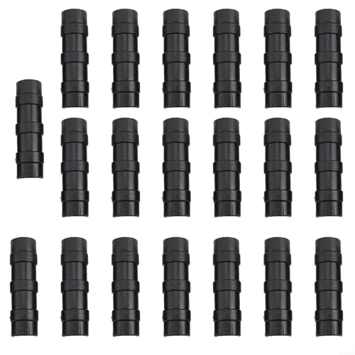 Gewächshaus-Rohrschellen Filmclips für 19–33 mm Rohre, ABS-Kunststoff-Pflanzstäbe, Tunnel-Reifenklemmen für Gartenreihenabdeckungsnetz, schwarz, 20 mm, 22 mm, 25 mm, 32 mm (20 mm) von Yuanpgky