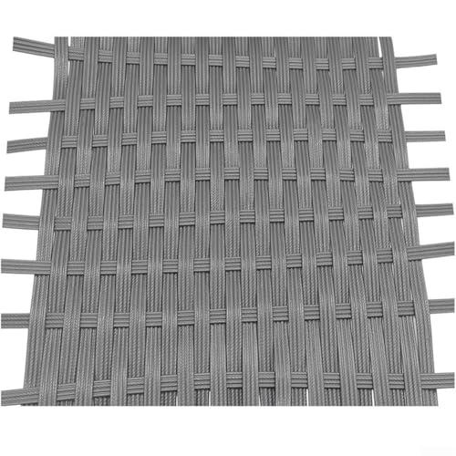 Gradient Rattan Weben Korbgeflecht Reparaturmaterial Synthetisches Rattan Kunststoff flach Polyethylen gewebt Strick für Reparatur Stuhl Tisch Aufbewahrungskorb Weben Handwerk (grau) von Yuanpgky