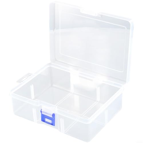 Große Kapazität Transparent Kunststoff Aufbewahrungsbox mit Verriegelung Mechanismus Staubdicht Organizer für Kosmetik Schmuck Ohrringe Halsketten Perlen Ringe von Yuanpgky