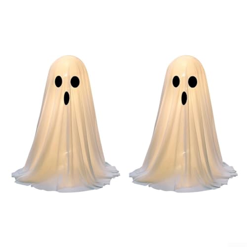 Halloween-Fensterdekoration, LED-Halloween-Erscheinungslicht mit 8 verschiedenen Modi, batteriebetrieben, für den Außenbereich, Hof und Veranda, gruselige Beleuchtung (2) von Yuanpgky