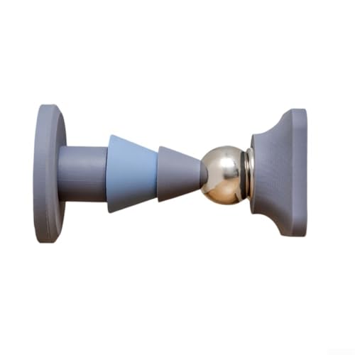 Magnetischer Türstopper aus weichem Silikon mit Gummibasis und starkem Magnet stabiler Türschnapper und transparentem Kratzschutz (blau) von Yuanpgky