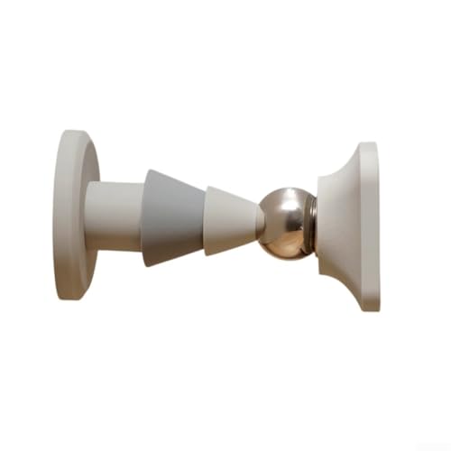 Magnetischer Türstopper aus weichem Silikon mit Gummibasis und starkem Magnet stabiler Türschnapper und transparentem Kratzschutz (grau) von Yuanpgky