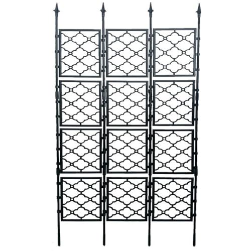 Rankgitter für Kletterpflanzen, für den Außenbereich, rostfreier Stahlrahmen, unterstützt Ranken, Obst und Gemüse, vertikale Gartenstruktur, spart Platz in kleinen Bereichen (190 x 83 cm) von Yuanpgky