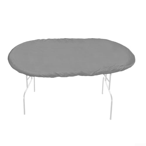 Robuste Pokertischabdeckung für ovale Tische, 210D Oxford-Material mit wasserdichtem Design für ganzjährigen Schutz (grau) von Yuanpgky