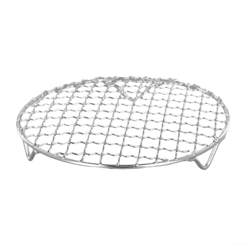 Rundes Kühlgitter aus 201 Edelstahl, entworfen zum Backen und Grillen, verbesserte Stabilität mit einzigartigem Design mit drei Beinen (16,5 cm) von Yuanpgky