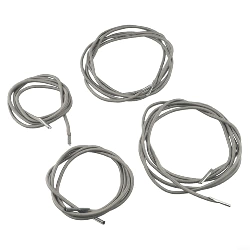 Set mit 4 Spanngurten für Liegestühle, inklusive 2 langen 220 cm und 2 kurzen 140 cm, stark für Gartenliegen (grau) von Yuanpgky