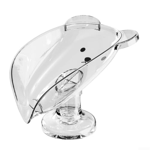 Sicherer Cartoon-Seifenhalter mit selbstentleerender Funktion und starker Saugkraft für langfristige Nutzung (transparent) von Yuanpgky