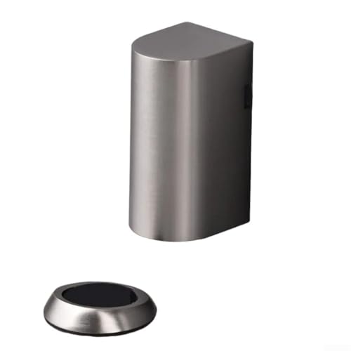 Stanzfreier Antikollisions-Türstopper für Schlafzimmertüren mit unsichtbarem Design und mechanischer Bodenvakuumtechnologie, Zinklegierungsmaterial langfristige Nutzung und Schutz (hellgrau) von Yuanpgky