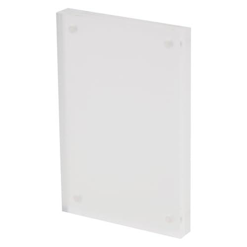 Stilvoller, transparenter Bilderrahmen mit Magnetfuß für einfache und sichere Präsentation (7 x 10,5 cm) von Yuanpgky