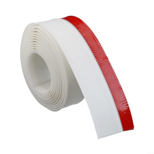 TPE-Garagentor-Dichtungsstreifen, wetterfest, Gummidichtung für Türrahmen und Rollladen, 3 x 300 cm, Schwarz oder Weiß (Weiß) von Yuanpgky