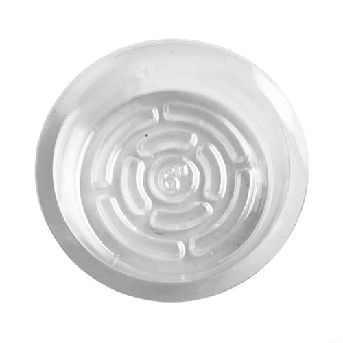 Transparente Kunststoff-Pflanzen-Untersetzer, 510 Stück, für Entwässerung und Wassersammlung, für verschiedene Innen- und Außenpflanzen (15,2 cm, 10 Stück) von Yuanpgky