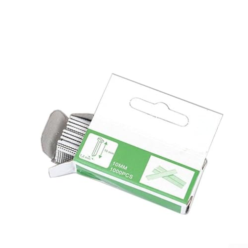 U-förmige T-förmige Stahlklammern für Nägel und Klammern, robuste Heftklammern, kompatibel mit den meisten Heftgeräten für Holzmöbel, 1000 Stück von Yuanpgky