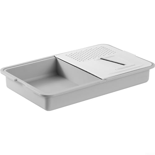 Veggie Prep Made Simple 6-in-1 Zerkleinerer und Schneidebrett mit Stauraum für organisierte Zutaten von Yuanpgky