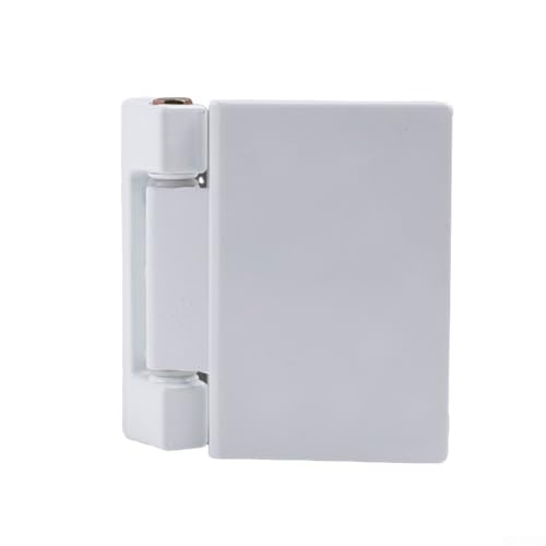 Weißes Türflaggen-Scharnier mit Platten-Set, robuste Eisen-ABS-Nylon-Aluminiumlegierung, verdicktes Design für hohe Sicherheit zu Hause oder im Büro, UPVC (SKU) von Yuanpgky