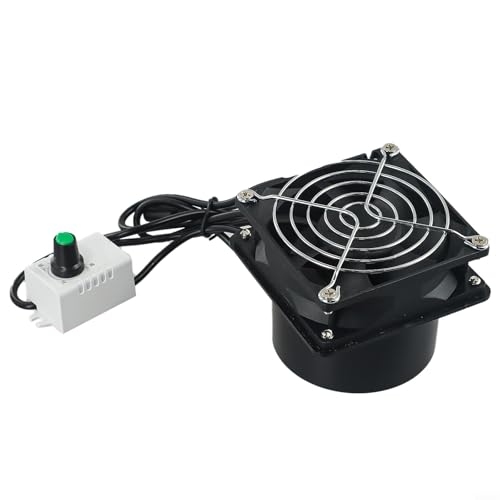 Werkstatt-Lötabsaugung mit USB-Ventilator mit einstellbarer Geschwindigkeit und 8 cm Durchmesser Kunststoffkanalschlauch, kompatibel mit Küchenlüftungssystemen (nur Lüfter) von Yuanpgky