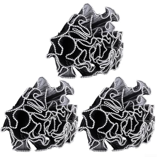 Wickelgarn Bouquet Mesh Material für Blumenverpackungen und Dekoration Gazegarn geeignet für Bastelprojekte (schwarz) von Yuanpgky