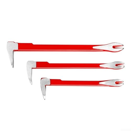 Yuanpgky 3 Stück Heavy Duty Nagelentfernung Brecheisen Set Legierung Stahl Nagelabzieher Werkzeug mit Dual Claw Design Flach Nagelentferner DIY Projekte 20.0 cm/24.5 cm/30.0 cm von Yuanpgky