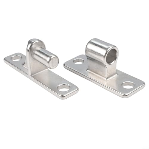 Yuanpgky 304 Edelstahl-Türscharniere, robuste Torbeschläge mit 6 mm dicker Platte für Gartenzaun, Scheunentür und Bauernhoftor-Installation auf Holz, (SKU) von Yuanpgky