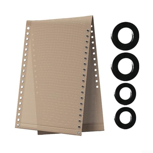 Yuanpgky DIY Strandkorb-Restaurierungs-Set mit Nylonbezug 160 x 43 cm plus langen, kurzen elastischen Seilen für Outdoor-Liege Ersatz (A) von Yuanpgky