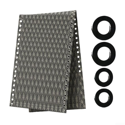 Yuanpgky DIY Strandkorb-Restaurierungs-Set mit Nylonbezug 160 x 43 cm plus langen, kurzen elastischen Seilen für Outdoor-Liege Ersatz (B) von Yuanpgky