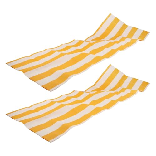 Yuanpgky Doppelseitige Strandliegen-Abdeckung, Ersatzgewebe, tragbar, aufrollbares Design für Garten, Terrasse, Outdoor, Stühle, Sonnenliegen, 120 x 45 cm (2 Stück) von Yuanpgky
