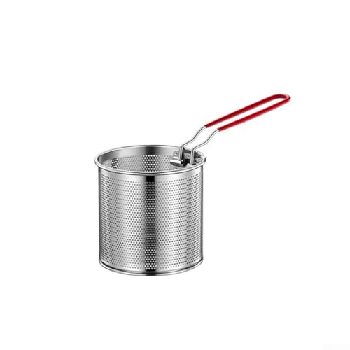 Yuanpgky Edelstahl-Nudelsiebkorb-Einsatz für Topf, 20 cm Durchmesser, Gemüse-Dampfkorb mit abnehmbarem Griff, passend für 2 qt 3qt Töpfe und (01) von Yuanpgky