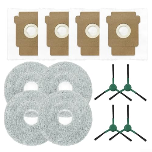 Yuanpgky Eplacement Seitenbürste Wischmopp Tuch Staubbeutel Kit für Plus 405 505 Staubsauger Teile Set, Multipack Zubehör (A) von Yuanpgky