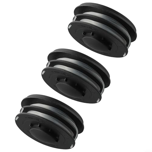 Yuanpgky Ersatz-Trimmerkopf-Set mit Spulen und Kappenabdeckung für Einhell GC-ET 4530 Elektro-Rasentrimmer, 1,4 mm Nylonschnur, 5 m Länge von Yuanpgky