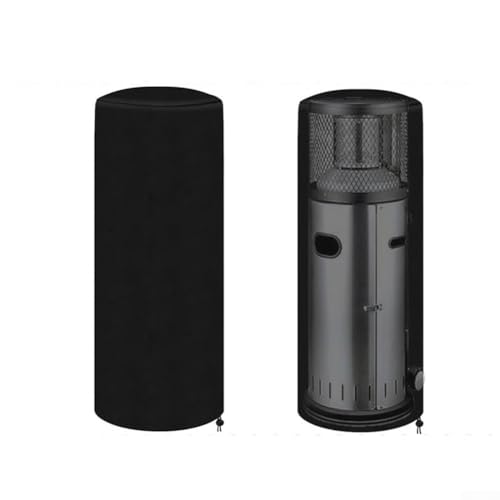 Yuanpgky Heizungsabdeckung, 120 x 50 cm, wasserdicht, Oxford-Schneeschutz, Terrassenstoff gegen Regen, Heizung und Staub im Freien (schwarz) von Yuanpgky