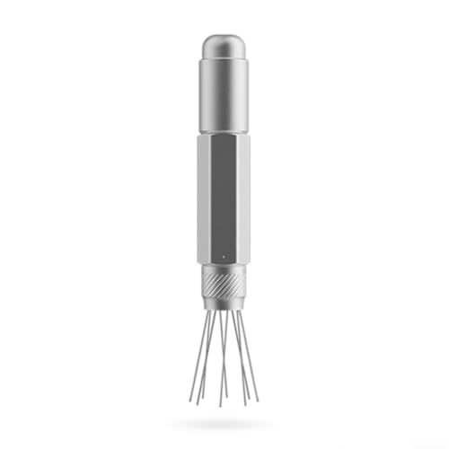 Yuanpgky Kaffee-Verteiler-Werkzeug, Espresso Leveler Pro, verstellbare Teleskop-Rührnadel für gleichmäßige Verteilung des Kaffeesatzes (Silber) von Yuanpgky