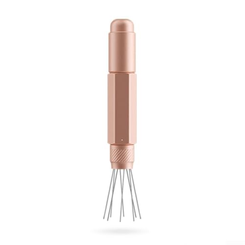 Yuanpgky Kaffee-Verteiler-Werkzeug, Espresso Leveler Pro, verstellbare Teleskop-Rührnadel für gleichmäßige Verteilung des Kaffeesatzes (rosa) von Yuanpgky