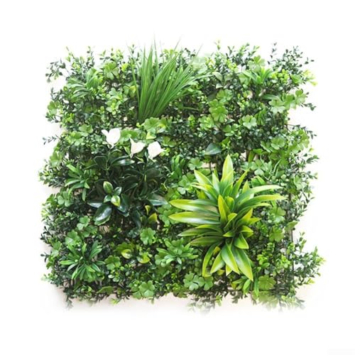 Yuanpgky Künstliche Pflanzen-Wandpaneele, grüne Hecken, Efeu, Privatsphäre, Wohnwand, Zaun, Haus, Garten, Wanddekoration im Freien (B) von Yuanpgky