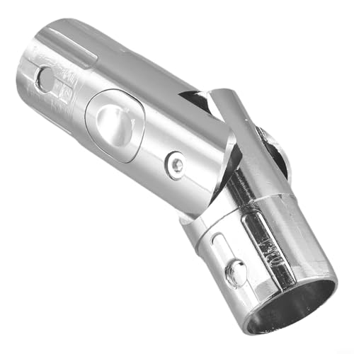 Yuanpgky Metall Schirmstange Anschluss Shaker Turn Attachment, Garten Terrasse Sonnenschirm Mittelsäule Ersatzteile Silber Terrassenschirm Adapte von Yuanpgky