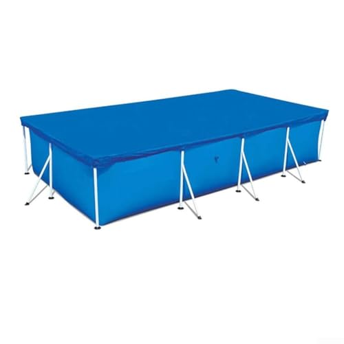Yuanpgky Rechteckige Schwimmbadabdeckung, mit Kordelzug-Design, PE-Gewebe, wasserdichte Schutzhülle, für Rahmenpool, Blau, mehrere Größen (260 x 170 cm) von Yuanpgky