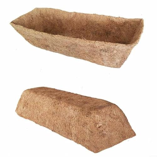 Yuanpgky Runder Hängekorb, Kokosfaser, Ersatz für Blumenkörbe, Gartenpflanzung, Efeu, Snapdragon, Chlorophytum, atmungsaktiv, abbaubar (76,2 cm) von Yuanpgky