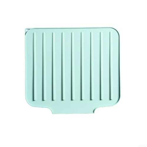Yuanpgky Silikon-Abtropfmatte, rutschfestes Abtropfgestell für Küchentheke mit erhöhtem faltbarem Design, hitzebeständiges Mehrzweck-Abtropfgestell (blau) von Yuanpgky