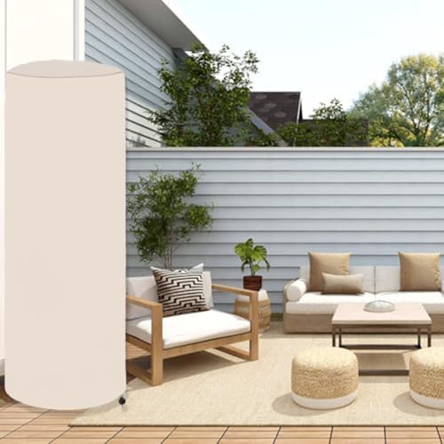 Yuanpgky Staubschutz für den Außenbereich, Schnee und Abdeckung für Terrasse, 120 x 50 cm, Oxford-Heizungsstoff, Schutz vor Regen (beige) von Yuanpgky